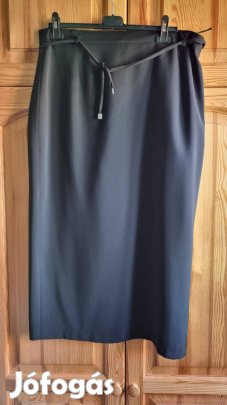 Elegáns női fekete szoknya, nagyobb méret