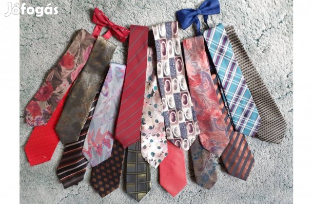 Elegáns nyakkendőgyűjtemény egy nyakkendő áránál kevesebbért