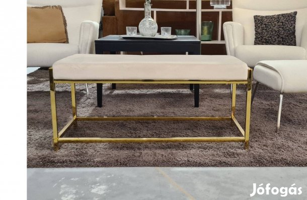 Elegáns pad arany színű lábbal 97 cm