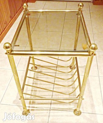 Elegáns réz telefonasztal