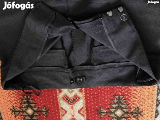 Elegáns szövenadrág sötétszürke 40