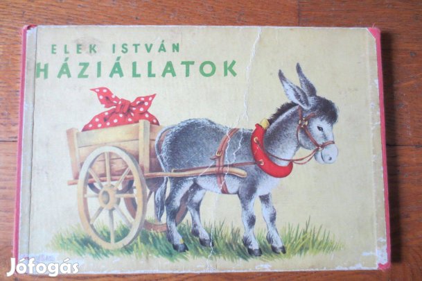 Elek István Háziállatok hajtogatós mesekönyv gyerek könyv
