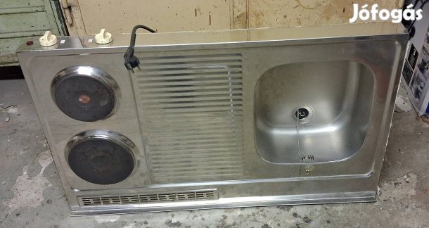 Elekthermax rozsdamentes minikonyha (Főzőlap + Mosogató egyben)