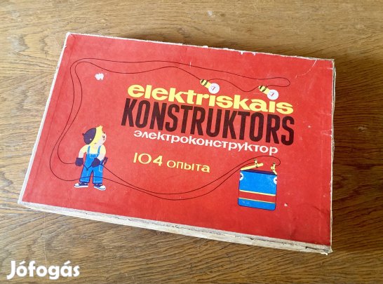 Elektriskais konstruktor elektromos összerakójáték doboza