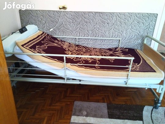 Elektromos, gurulós német betegágy olcsón eladó 220x95 cm