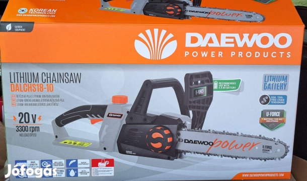 Elektromos akkumulátoros láncfűresz., új garanciális