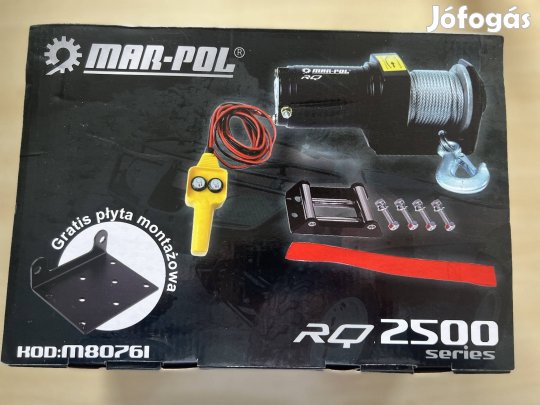 Elektromos drótköteles csörlő 12V 1133kg - RQ2500