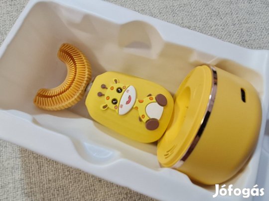 Elektromos fogkefe 2 éves kortól ívelt, szilikonos kivitel