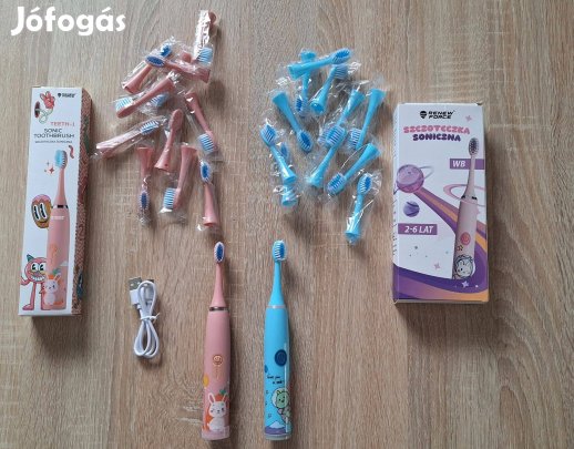 Elektromos fogkefe gyermekeknek 2db