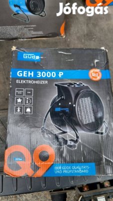 Elektromos fűtőtest, beépített ventilátorral 3 Kw fűtőteljesítménnyel