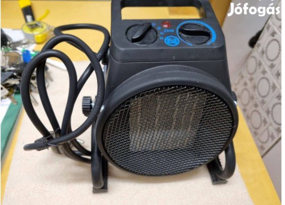 Elektromos hőlégbefúvó, termosztátos fűtőtest, fűtő és hűtő fokozattal