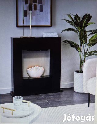 Elektromos kandalló fekete fűtési funkcióval Djurab