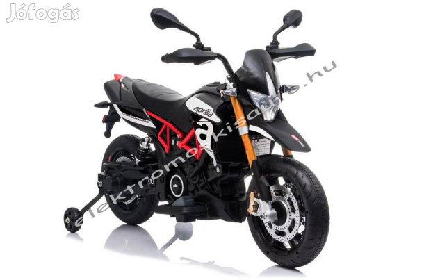 Elektromos kismotor - Fekete 12V-os Aprilia Dorsoduro 900