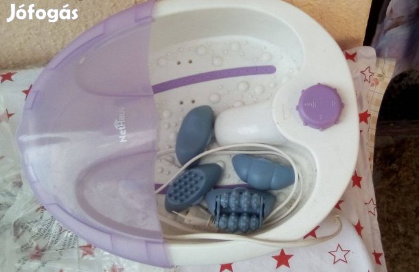 Elektromos lábmaszírozó kád tartozékaival, Tiszta, hibátlan