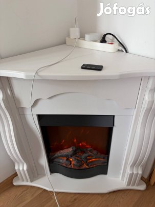 Elektromos sarok kandallo fűtéssel