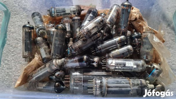 Elektroncsövek, nem ismert állapotúak, 1 dobozzal