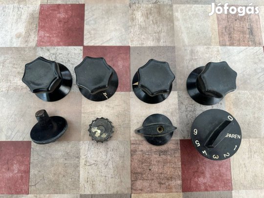 Elektroncsöves rádió forgatógombok - Darabár!