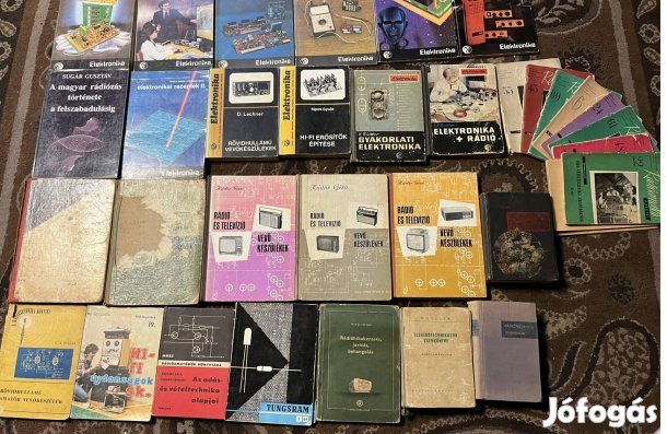 Elektronika szervízkönyv műszaki tankönyvek retro sorozat gyűjtemény