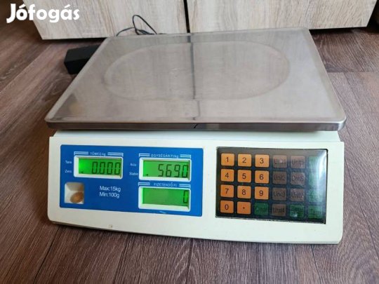 Elektronikus mérleg beépített akkumulátorral