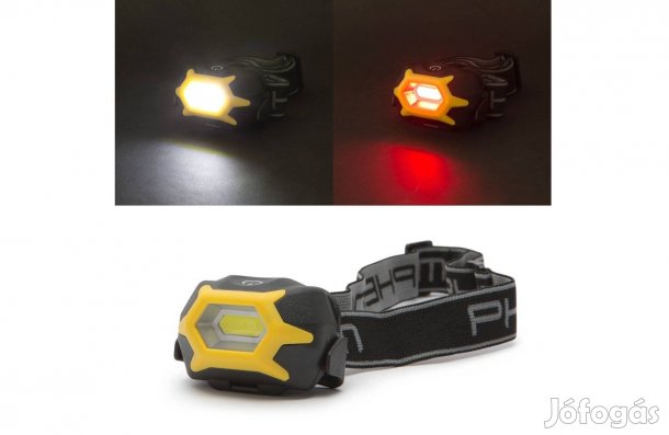 Elemes Érintőkapcsolós COB LED -es fejlámpa / fehér és piros fénnyel