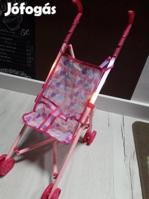 Elemes összecsukható játék babakocsi