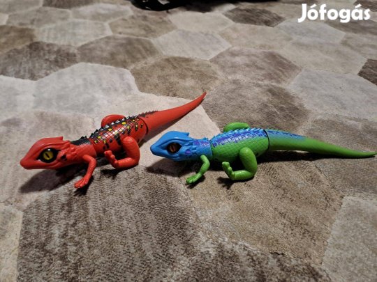 Elemmel működő interaktív gyík