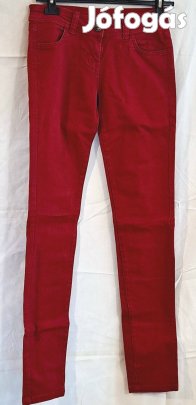 Élénkpiros, szűkített fazonú női nadrág ( Denim Co. / Primark )