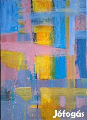 Éles Bulcsú: Lácai esték II. (2024, akril, vászon, 50×35 cm)