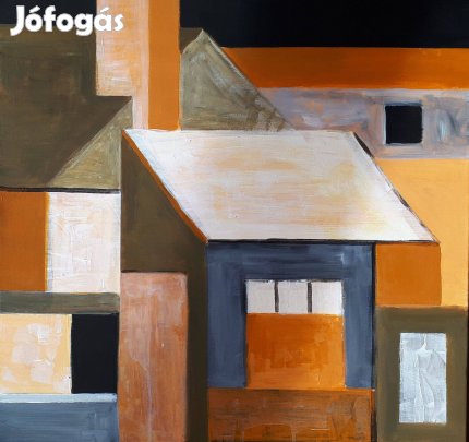 Éles Bulcsú - Debrecen II. (2021, akril, vászon, 70×70 cm)