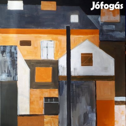 Éles Bulcsú - Debrecen I. (2021, akril, vászon, 70×70 cm)