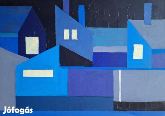 Éles Bulcsú - Jó éjszakát! I. (2025, akril, vászon, 50×70 cm)