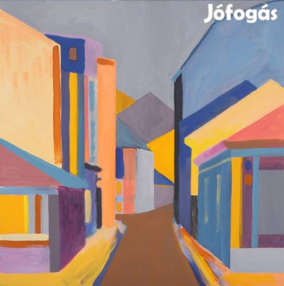 Éles Bulcsú - Kolozsvár I. (2023, akril, vászon, 65×65 cm)