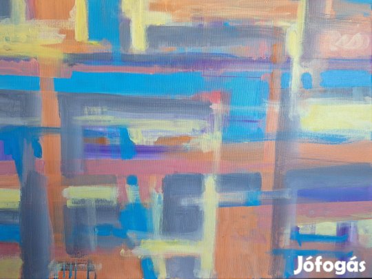 Éles Bulcsú - Lebegés (akril, vászon, 60×80 cm, 2025)