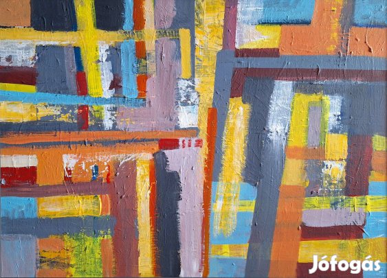 Éles Bulcsú - Ott, ahol a part szakad II. (2021, akril, farost, 50×70)