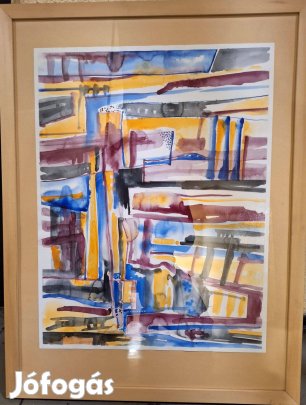 Éles Bulcsú - Rétegek (2016, akvarell, 650×500 mm)