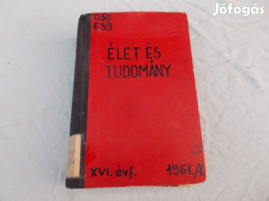 Élet és tudomány retro folyóirat újság könyvbe kötve 1961