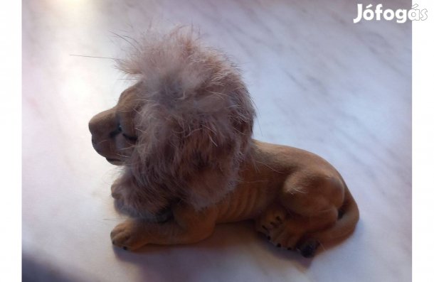 Élethű oroszlán 14 x 10 cm, dísz és játék is - Új