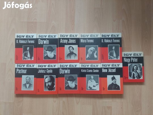 Életrajz - Így él sorozat könyvek 