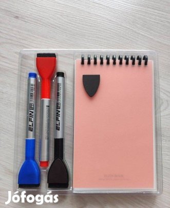 Elfinbook memo pad törölhető jegyzetfüzet filctollakkal írószer