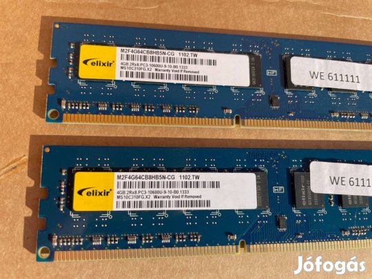 Elixír 2x4gb Ddr3 1333mhz
