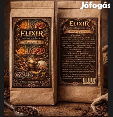 Elixir Fagyasztva Szárított 7 Gyógygombás Kávé 100g (6341)