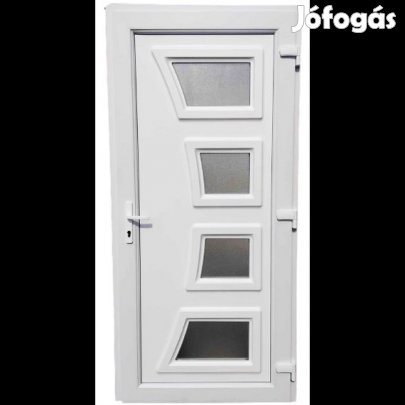 Eliza - Műanyag bejárati ajtó /  98x198 , 98x208 / Fehér