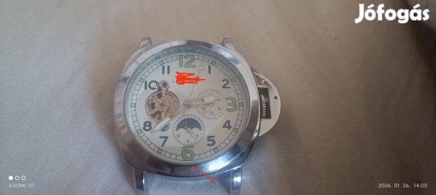Elkelt! Fehér számlapos, automata, holdfázisos 47 mm-es karórák. Ut