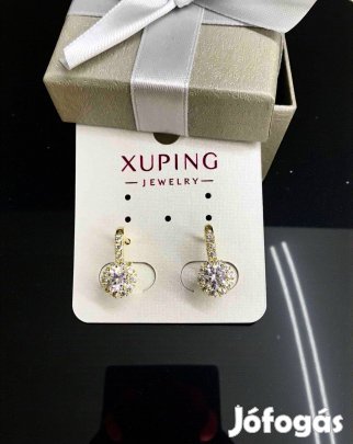 Ella arany színű antiallergén köves xuping fülbevaló
