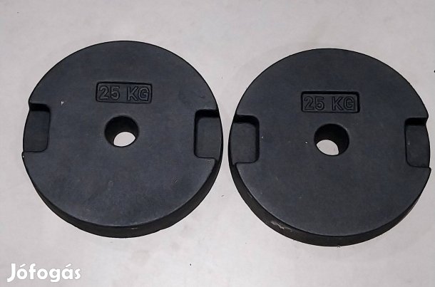 Ellensúly 2 x 25 kg vas állvány ellen súly ballasztsúly