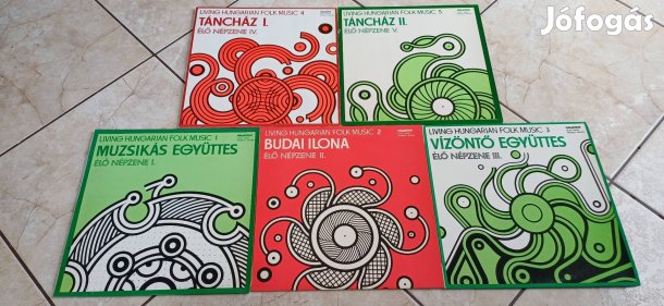 Élő népzene 5lp teljes sorozat