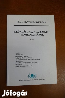 Előadások a klasszikus homeopátiáról "D" kötet