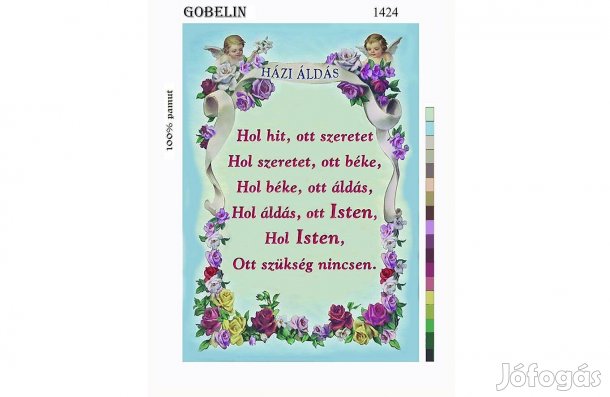 Előnyomott gobelin minta 40x50cm