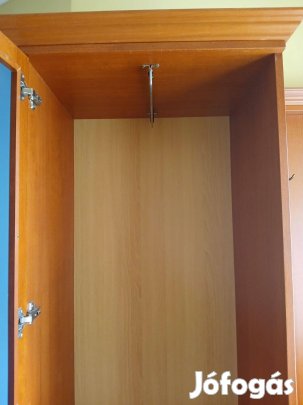 Előszoba fali szekrény tükör ruhatartó fogas cipőtartó calvados