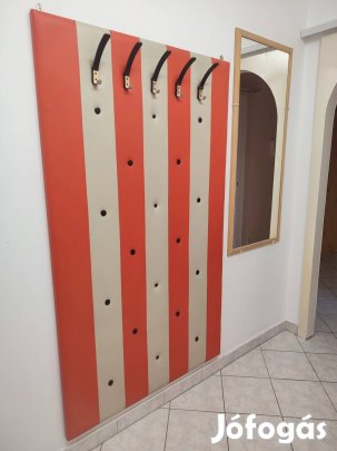 Előszoba ruha fogás tukorrel Ujszerű Retro 